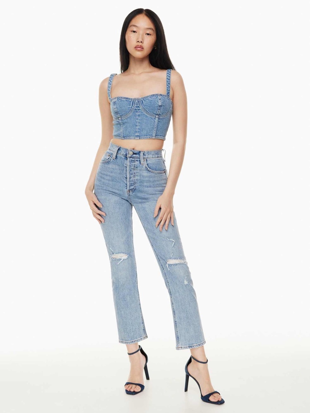 Denim Forum's The Arlo Hi-Rise Straight Jeans